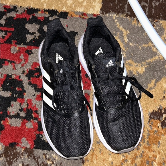 Adidas Runfalcon running shoes in black and white NWOT - Picture 2 of 6